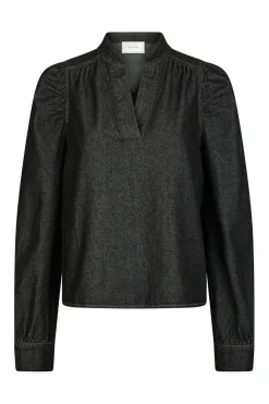 Neo Noir Bluser & Skjorter<Rosslyn Denim Blouse 164285