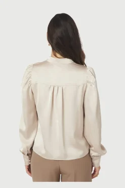 Neo Noir Bluser & Skjorter<Rosslyn Heavy Sateen Blouse 163769