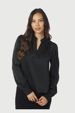 Neo Noir Bluser & Skjorter<Rosslyn Heavy Sateen Blouse 163769