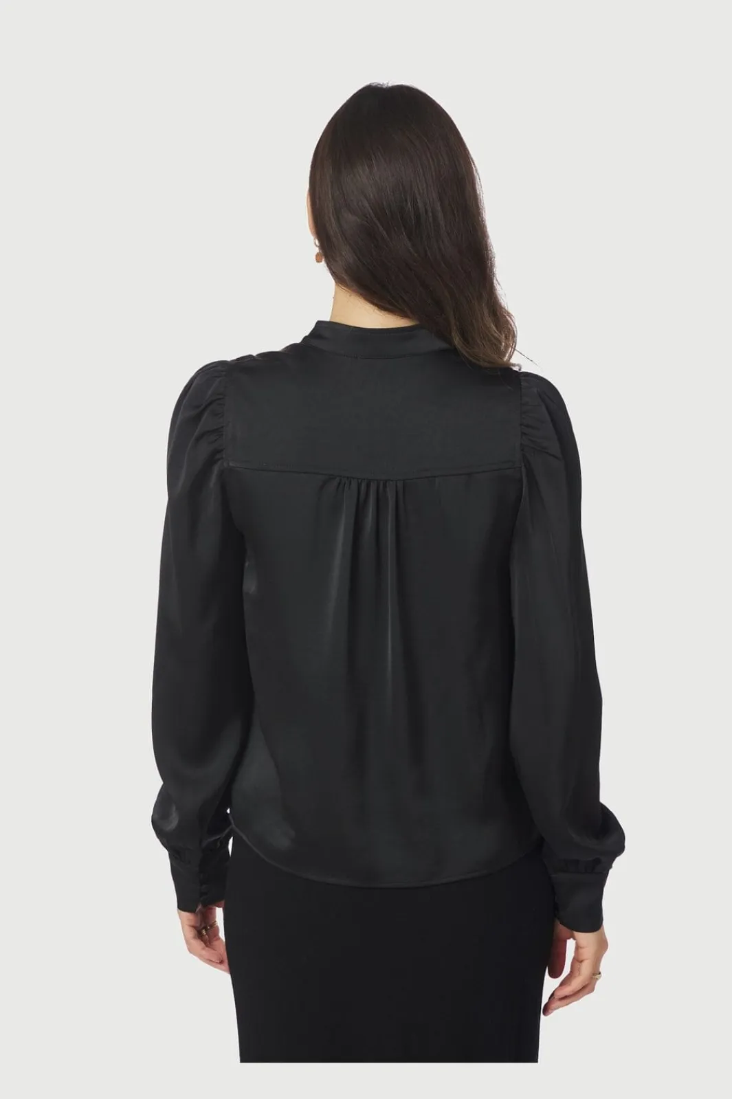 Neo Noir Bluser & Skjorter<Rosslyn Heavy Sateen Blouse 163769