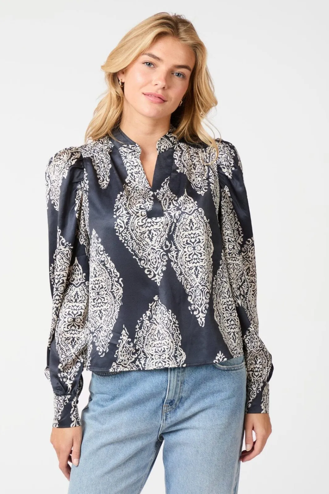 Neo Noir Bluser & Skjorter<Rosslyn Paisley Drop Blouse 163976