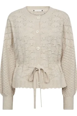 Online Rowcc Pointelle Tie Cardigan 32241 Cardigans|Ammevenligt Tøj