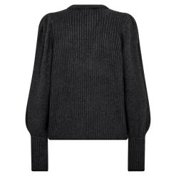 Co´Couture Strik|Bluser & Skjorter<Rowcc Puff Rib V-Knit 32227
