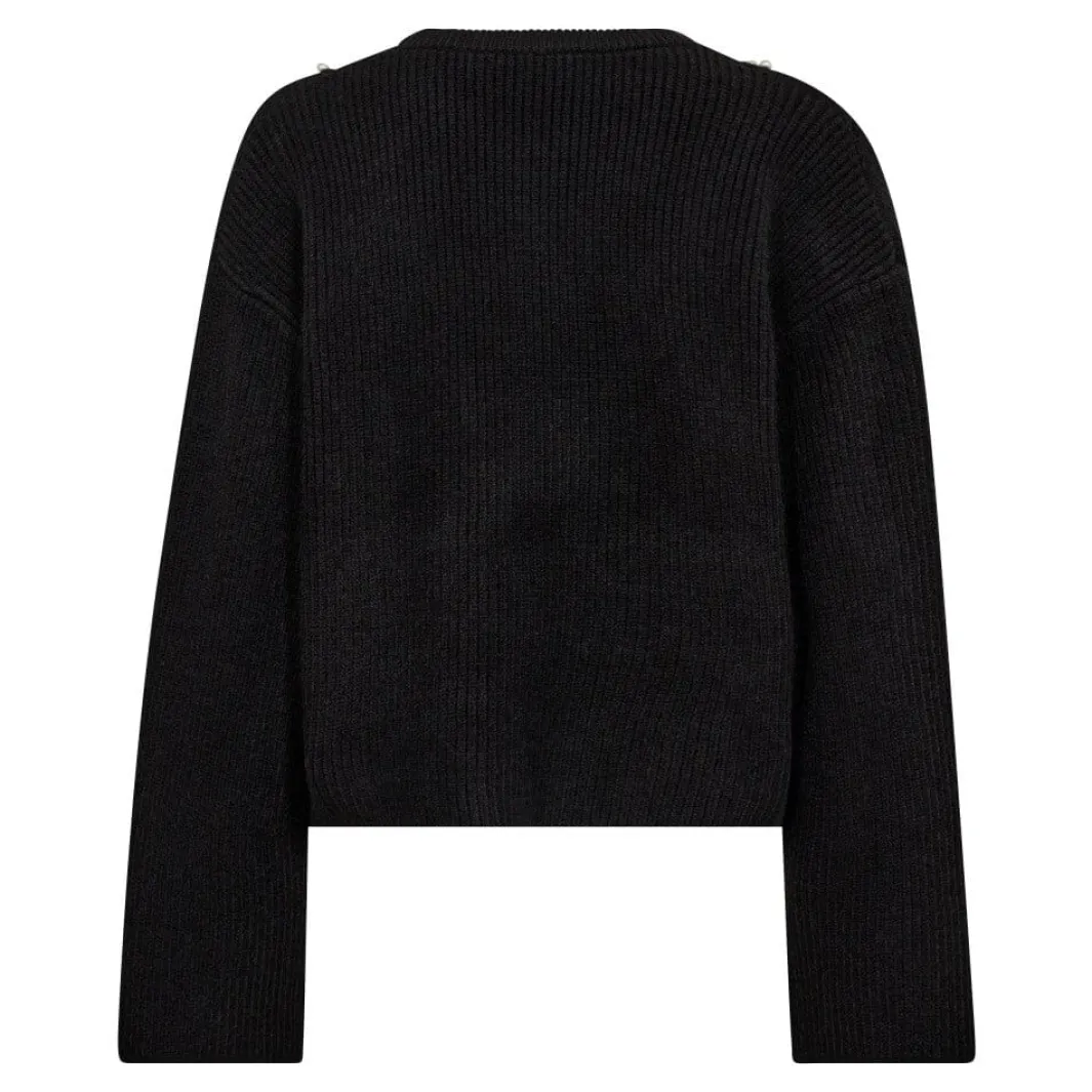 Co´Couture Strik|Bluser & Skjorter<Rowcc Rib Pearl Knit 32216