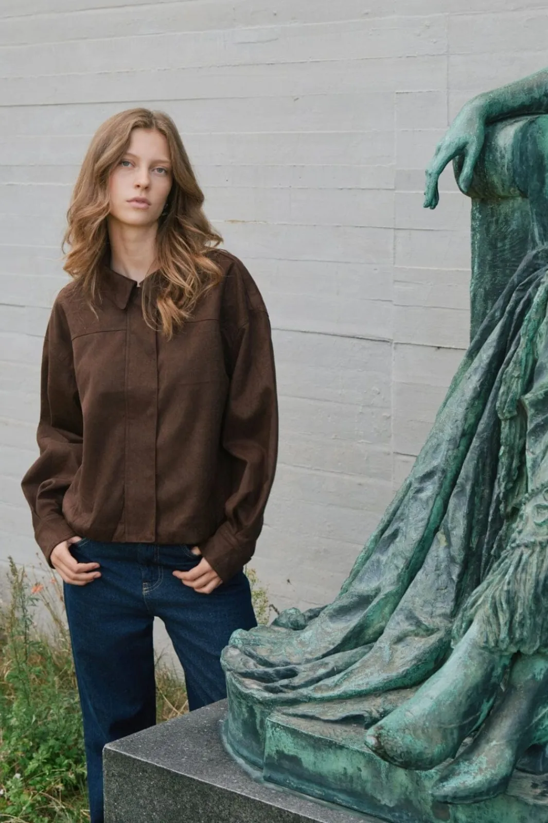 Outlet Rubby Faux Suede Jacket 166554 Overtøj & Jakker