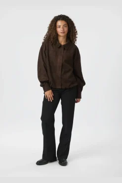 Outlet Rubby Faux Suede Jacket 166554 Overtøj & Jakker