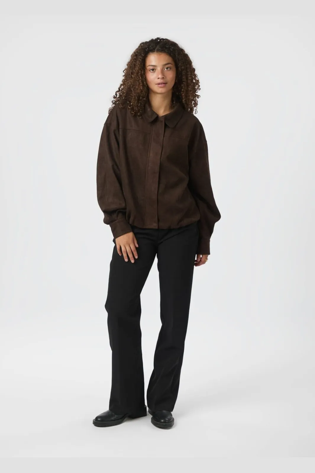 Outlet Rubby Faux Suede Jacket 166554 Overtøj & Jakker