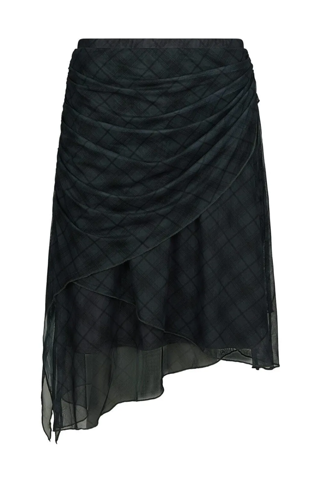 Online Saffron Check Mesh Skirt 167206 Sæt 🛍️|Nederdele