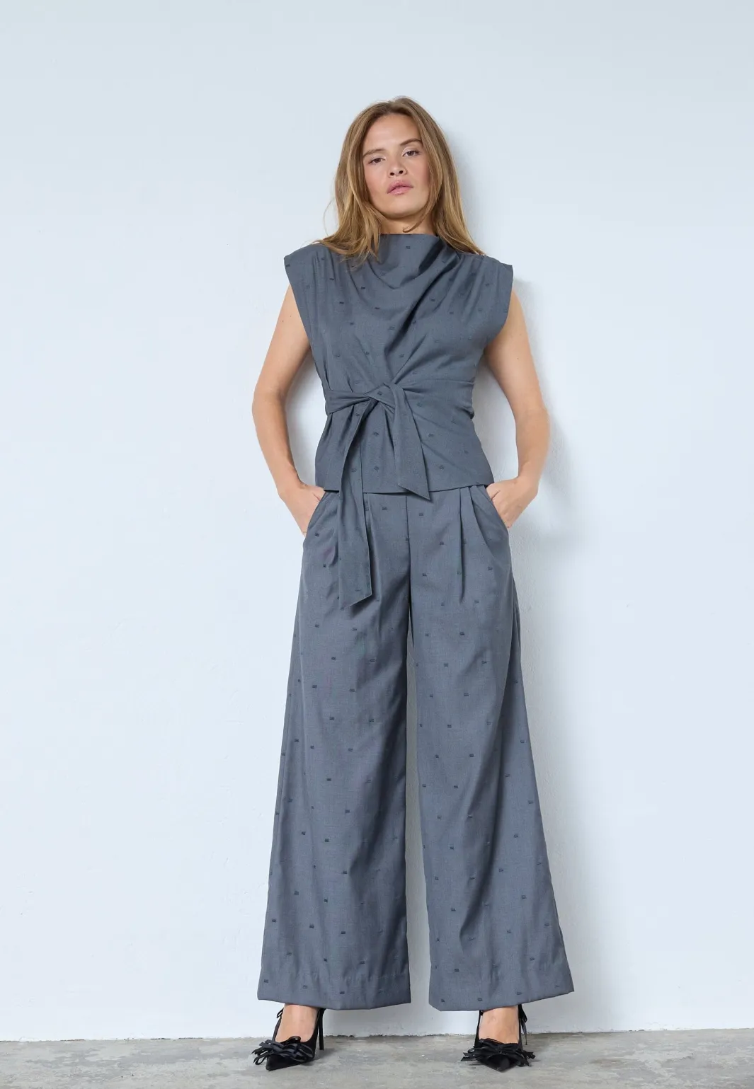 Co´Couture Sæt 🛍️|T-Shirts & Toppe<Sagacc Pleat Top 35760