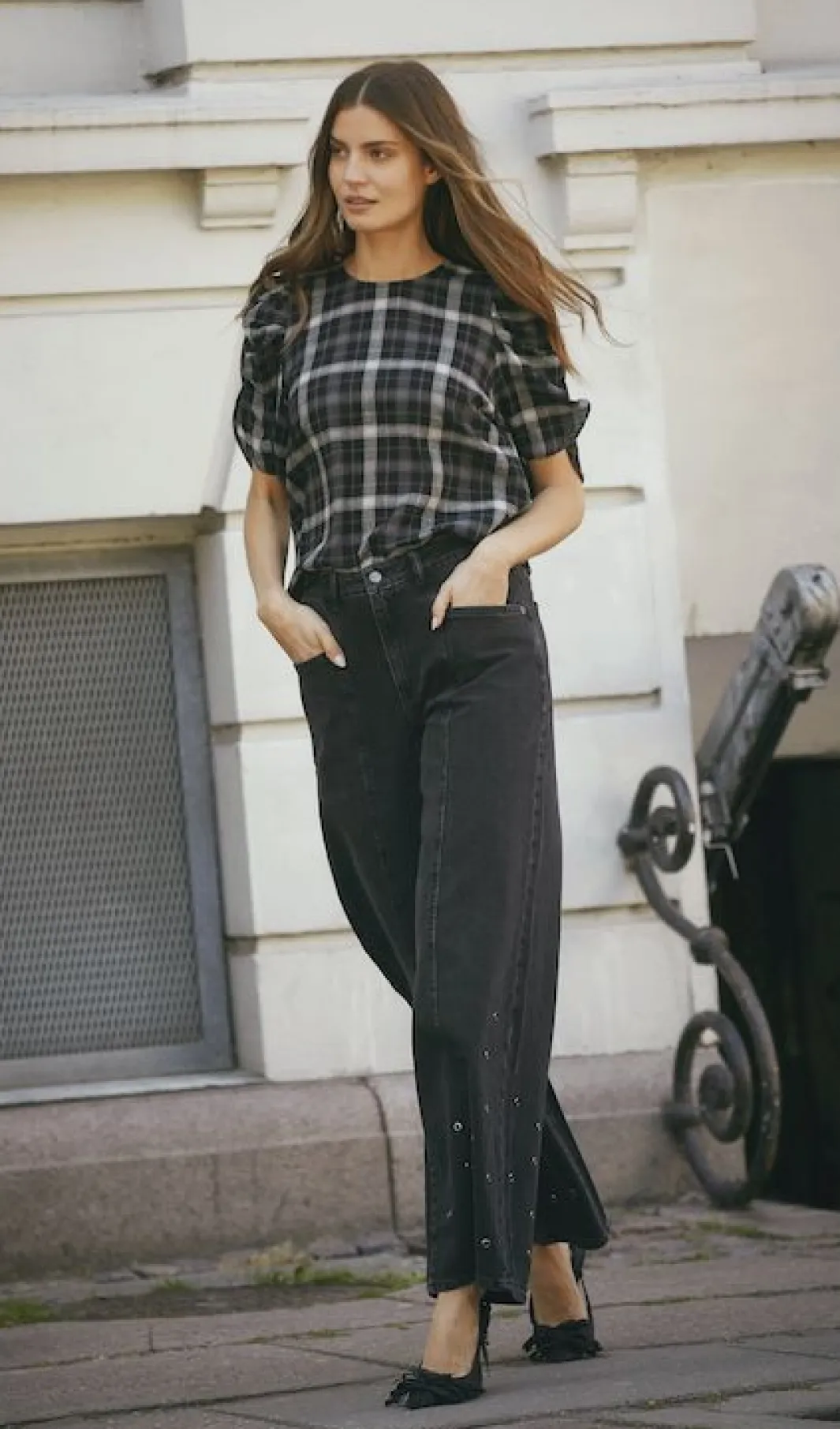 Co´Couture Bluser & Skjorter<Sallycc Check Ss Blouse 35881