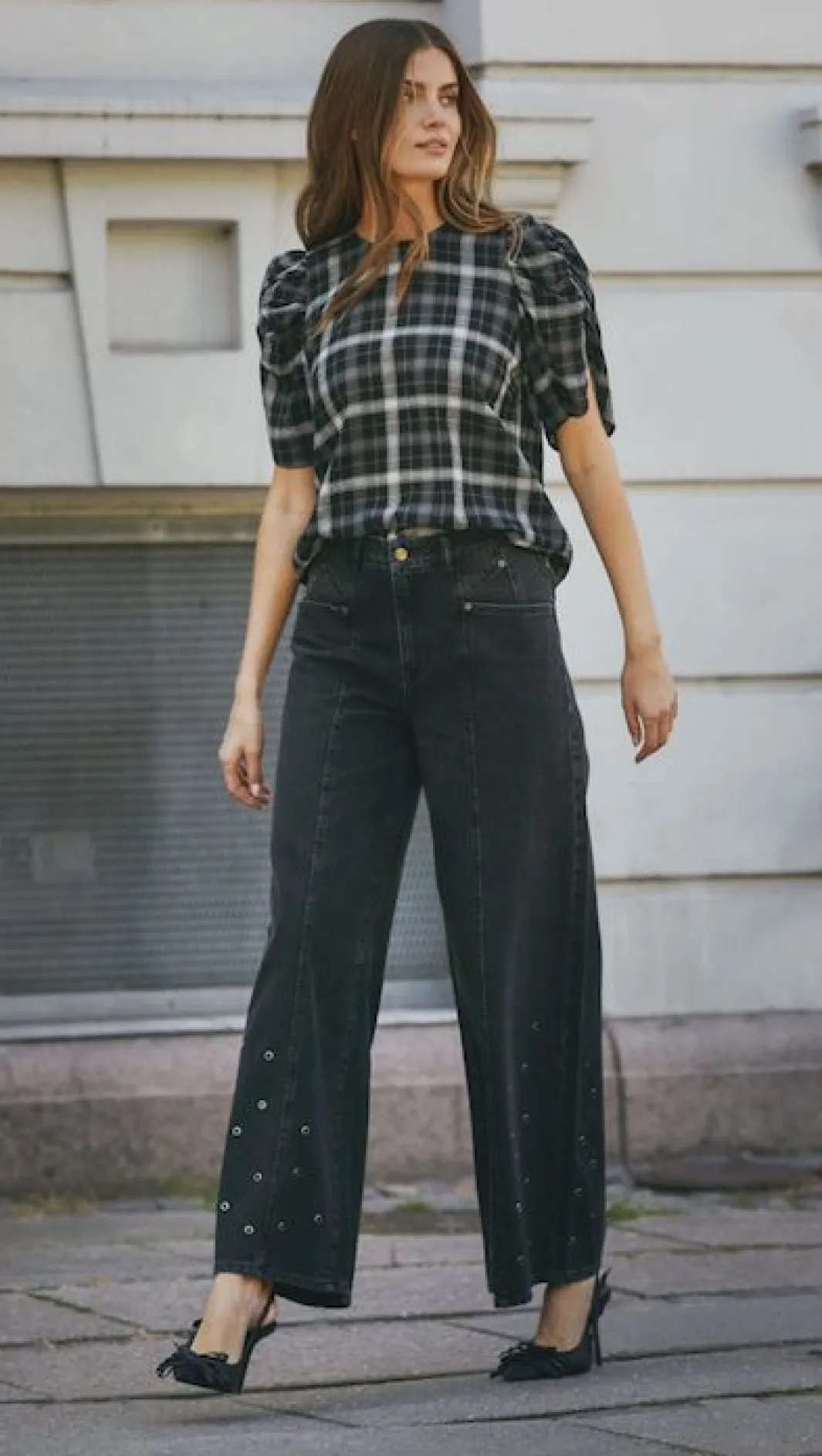 Co´Couture Bluser & Skjorter<Sallycc Check Ss Blouse 35881