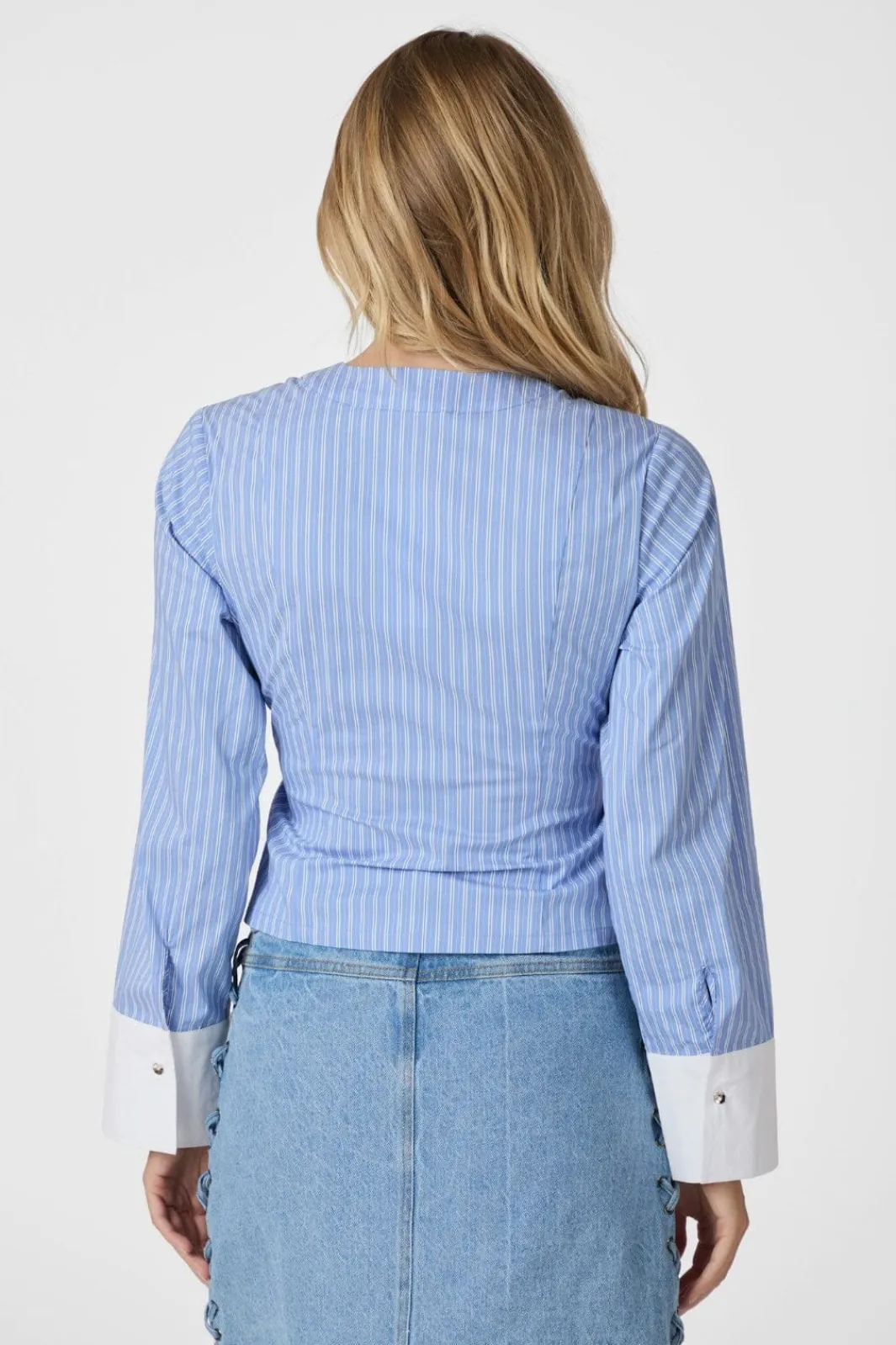 Discount Salvia Stripe Shirt 166135 Bluser & Skjorter