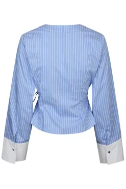 Discount Salvia Stripe Shirt 166135 Bluser & Skjorter