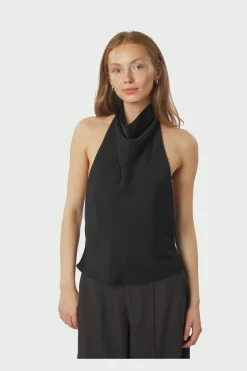 Neo Noir T-Shirts & Toppe<Sania Heavy Satin Top 167109