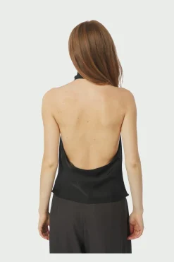 Neo Noir T-Shirts & Toppe<Sania Heavy Satin Top 167109