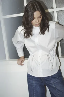 Co´Couture Bluser & Skjorter|Ammevenligt Tøj<Sannacc Tie Waist Shirt 35893