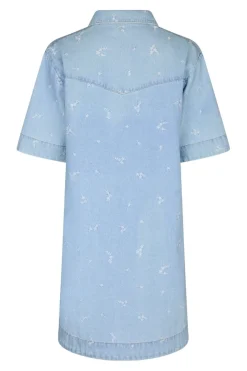Clearance Saras Denim Emb Dress 166045 Kjoler