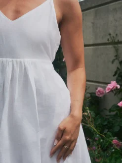Hot Savani Long Linen Dress 165480 Kjoler