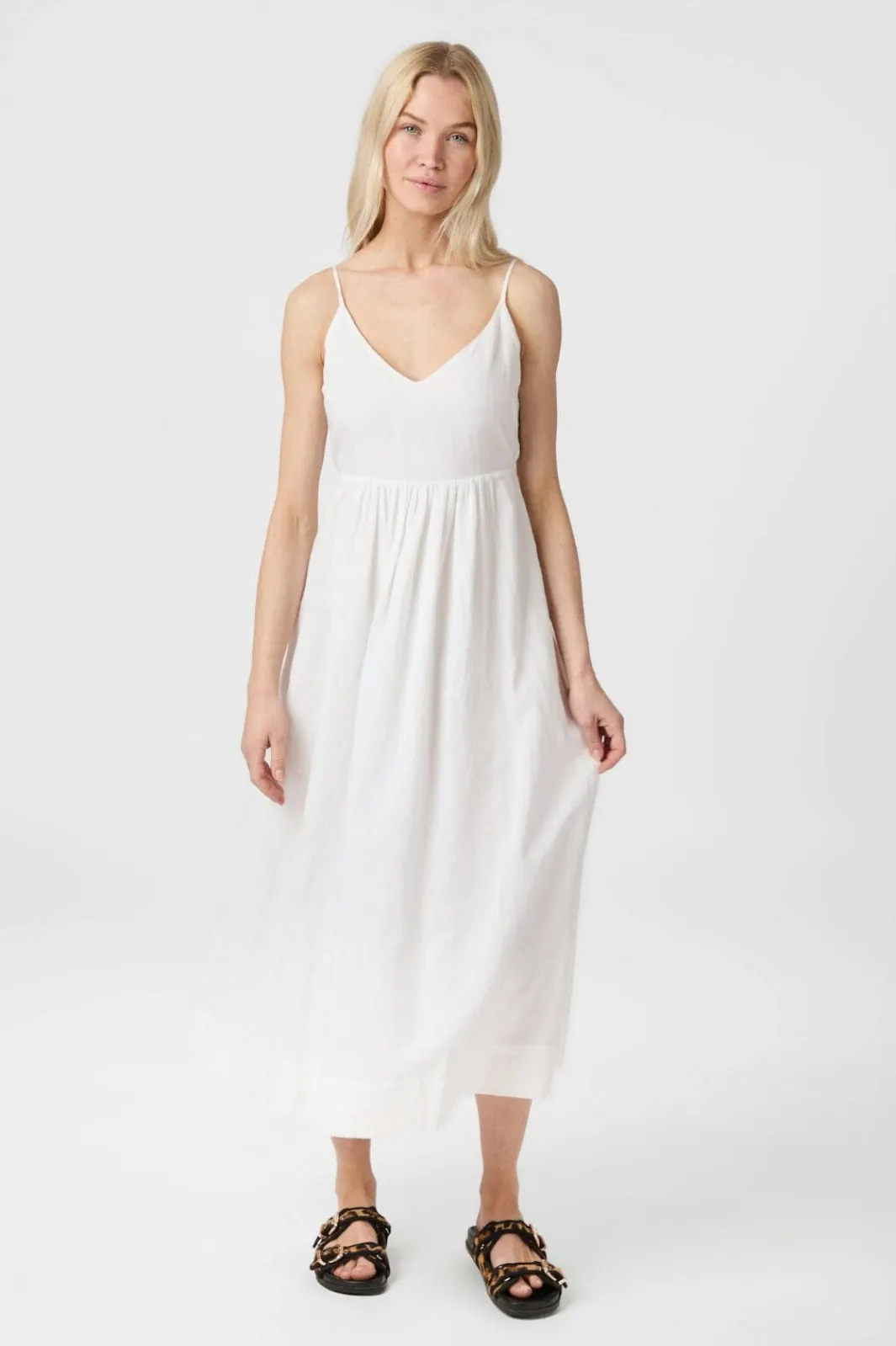 Hot Savani Long Linen Dress 165480 Kjoler