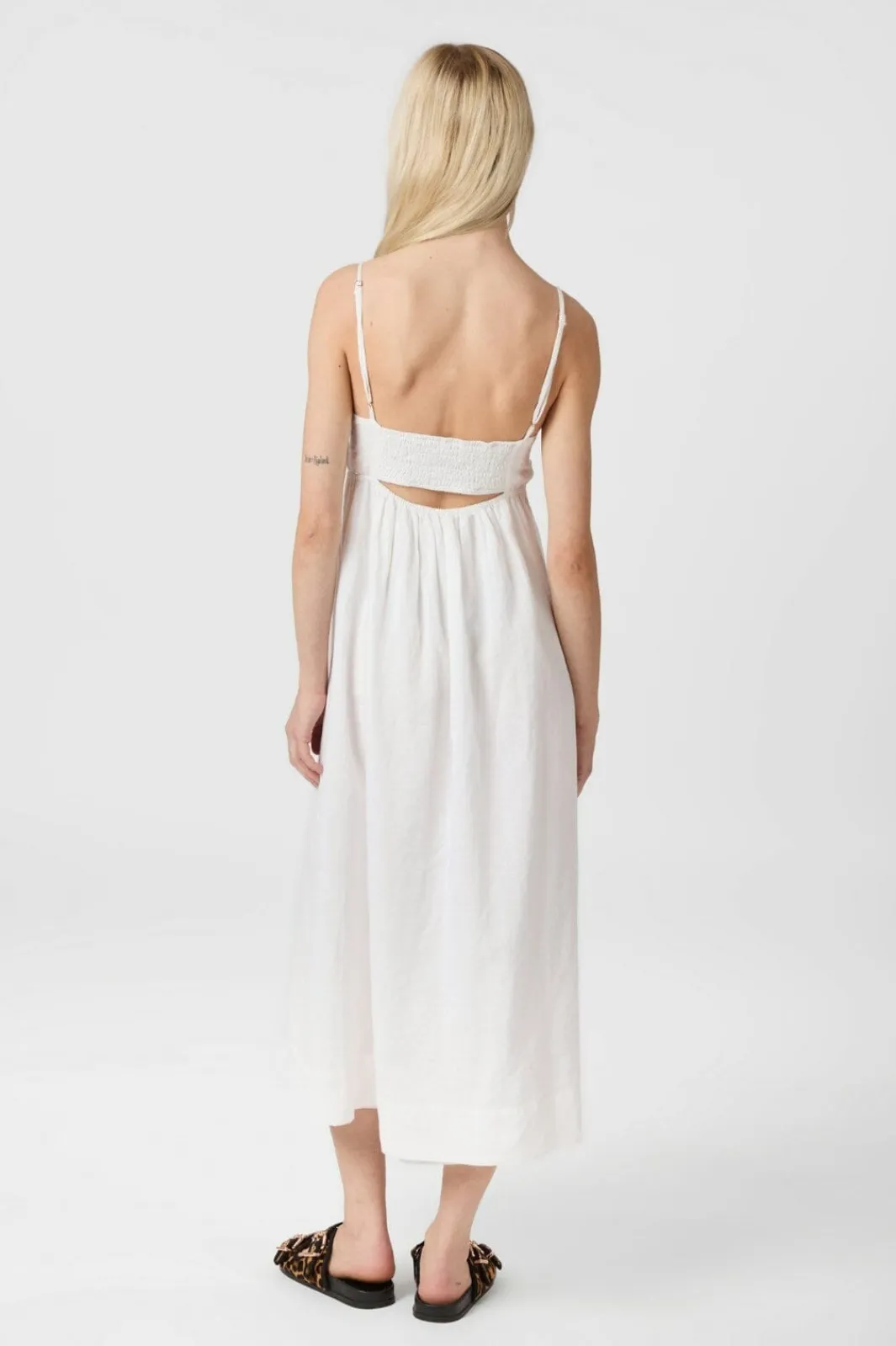 Hot Savani Long Linen Dress 165480 Kjoler