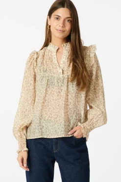 Neo Noir Bluser & Skjorter<Selfina Graphic Flower Blouse 163522