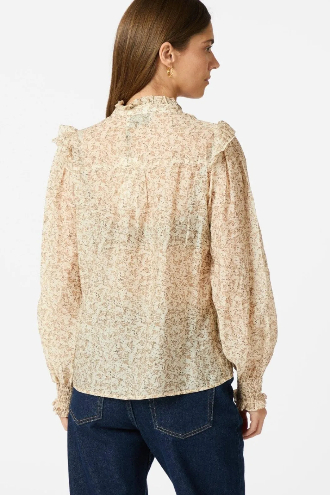 Neo Noir Bluser & Skjorter<Selfina Graphic Flower Blouse 163522