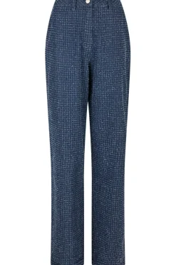 Neo Noir Bukser, Jeans & Leggings<Shaya Denim Structure Pants 164345