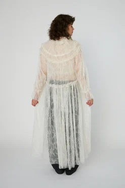 Discount Sheer Lace Maxi Cape Dressls54-4306 Kjoler