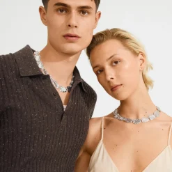 Clearance Shift Necklace Silver-plated 122546011 Halskæder