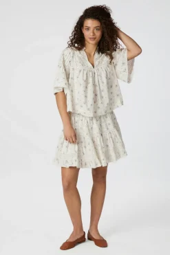 Neo Noir Bluser & Skjorter<Siama Dobby Flower Blouse 165279