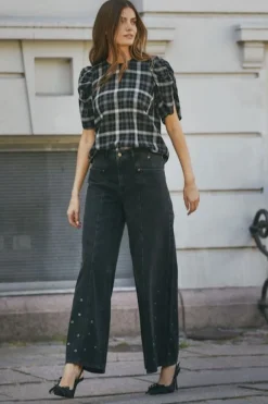 Co´Couture Bukser, Jeans & Leggings<Sifcc Eyelet Wide Jeans 31586