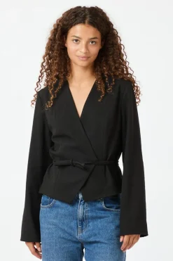 Sale Simmi Wrap Blouse 164152 Bluser & Skjorter|Ammevenligt Tøj