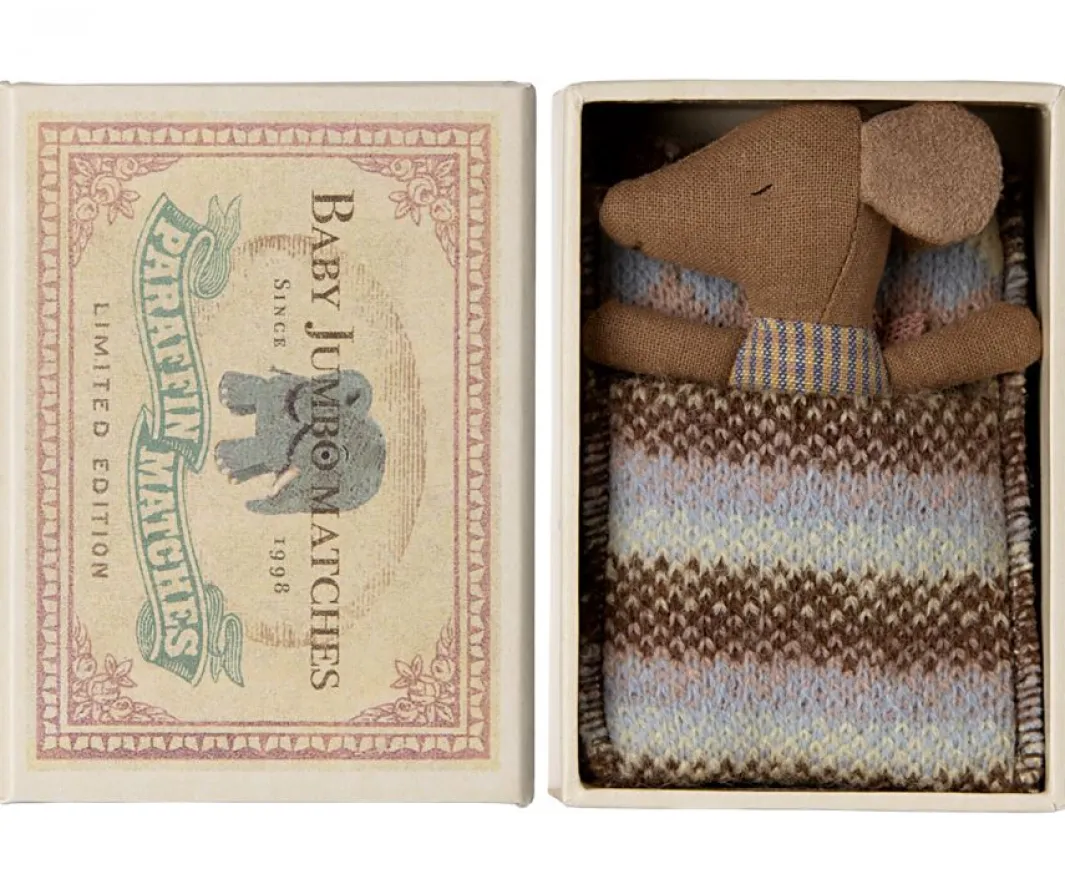 Børn Maileg Bad, Leg & Interiør<Sleepy Wakey Baby Mouse In Matchbox