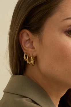 Mellow Moon Øreringe<Small Abby Hoop Earrings BM0614E0480