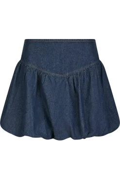 Neo Noir Nederdele<Solar Denim Balloon Skirt 165053