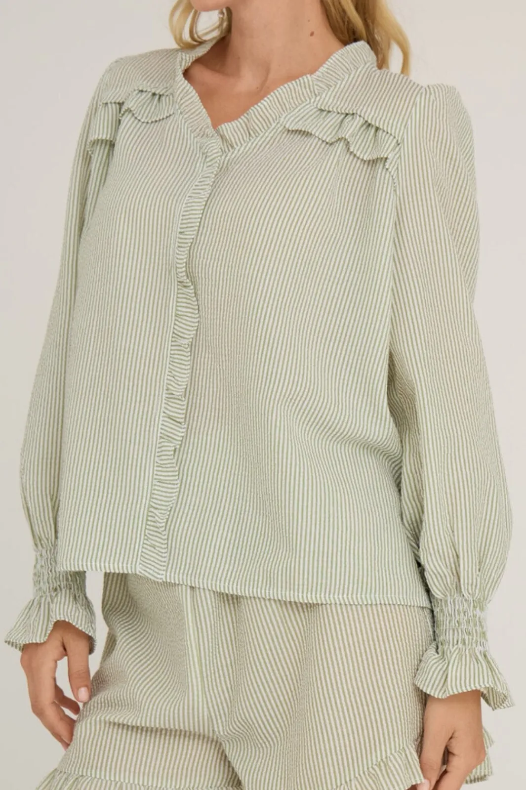 Online Sonja Frill Blouse Bluser & Skjorter