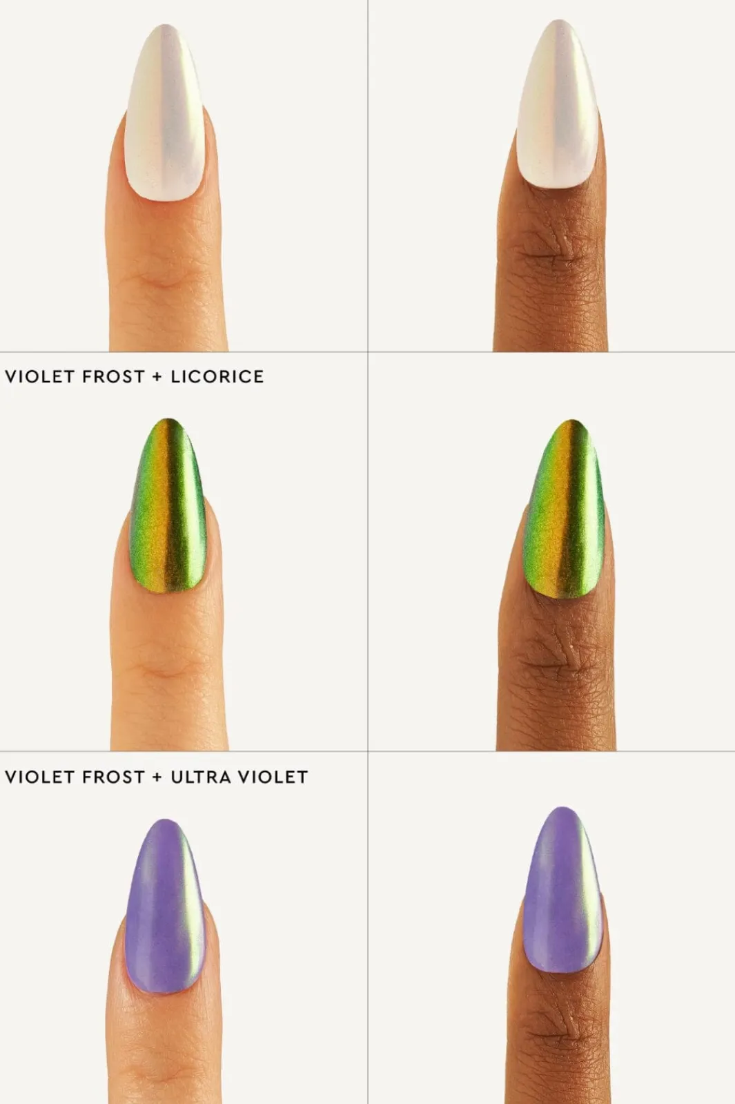 Le Mini Macaron Neglelak<Stardust Liquid Nail Powder LNP003 Violet Frost