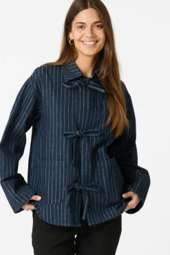 Neo Noir Bluser & Skjorter<Starlie Stripe Shirt 164243