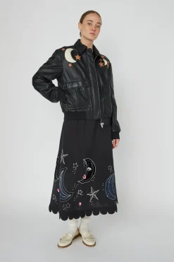 Stella Nova Overtøj & Jakker<Starlight Leather Bomber Jacketsl54-7328