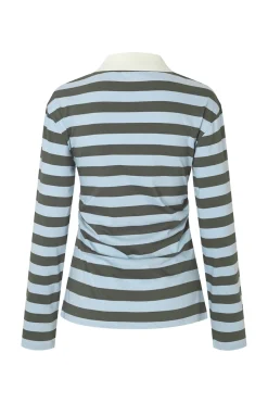 Best Stetsonmd Ls Stripe Polo 58842 T-Shirts & Toppe