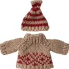 Online Strikket Sweater Og Hue, Mus, Mor Børn Bad, Leg & Interiør