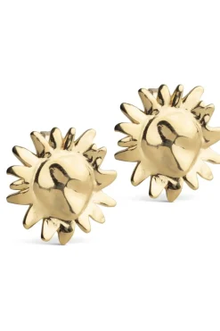 Enamel Copenhagen Øreringe<Studs, Large Sunshine E421G
