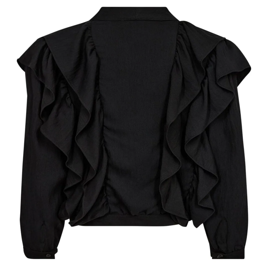 Co´Couture Bluser & Skjorter<Suedacc Frilly Blouse 35630