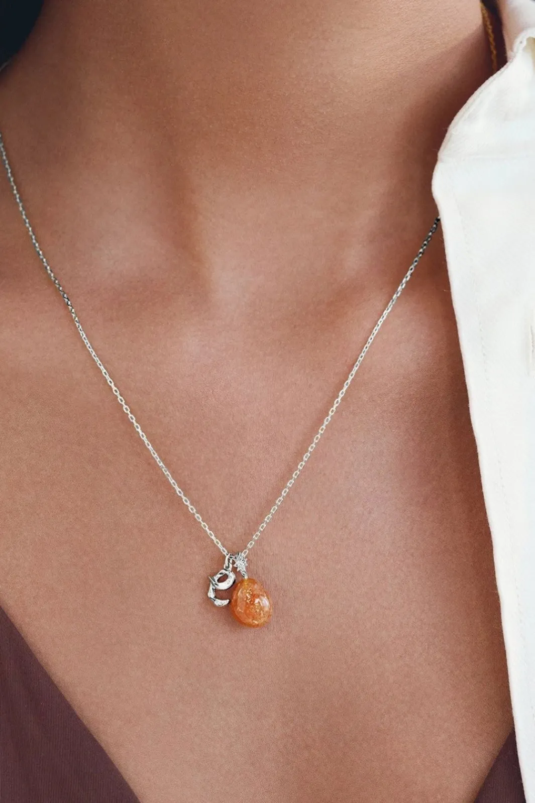 Hot Sunstone Fire Pendant Halskæder