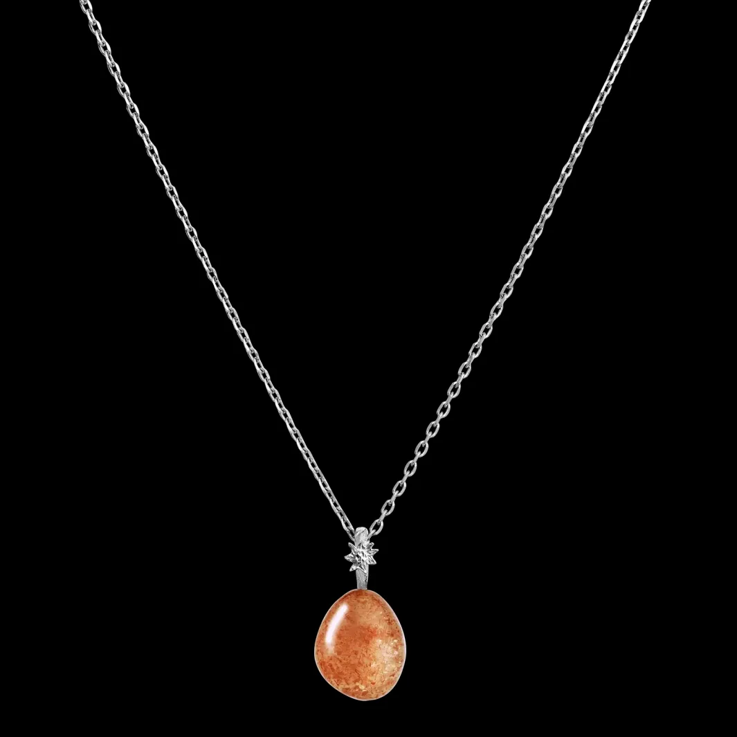 Hot Sunstone Fire Pendant Halskæder