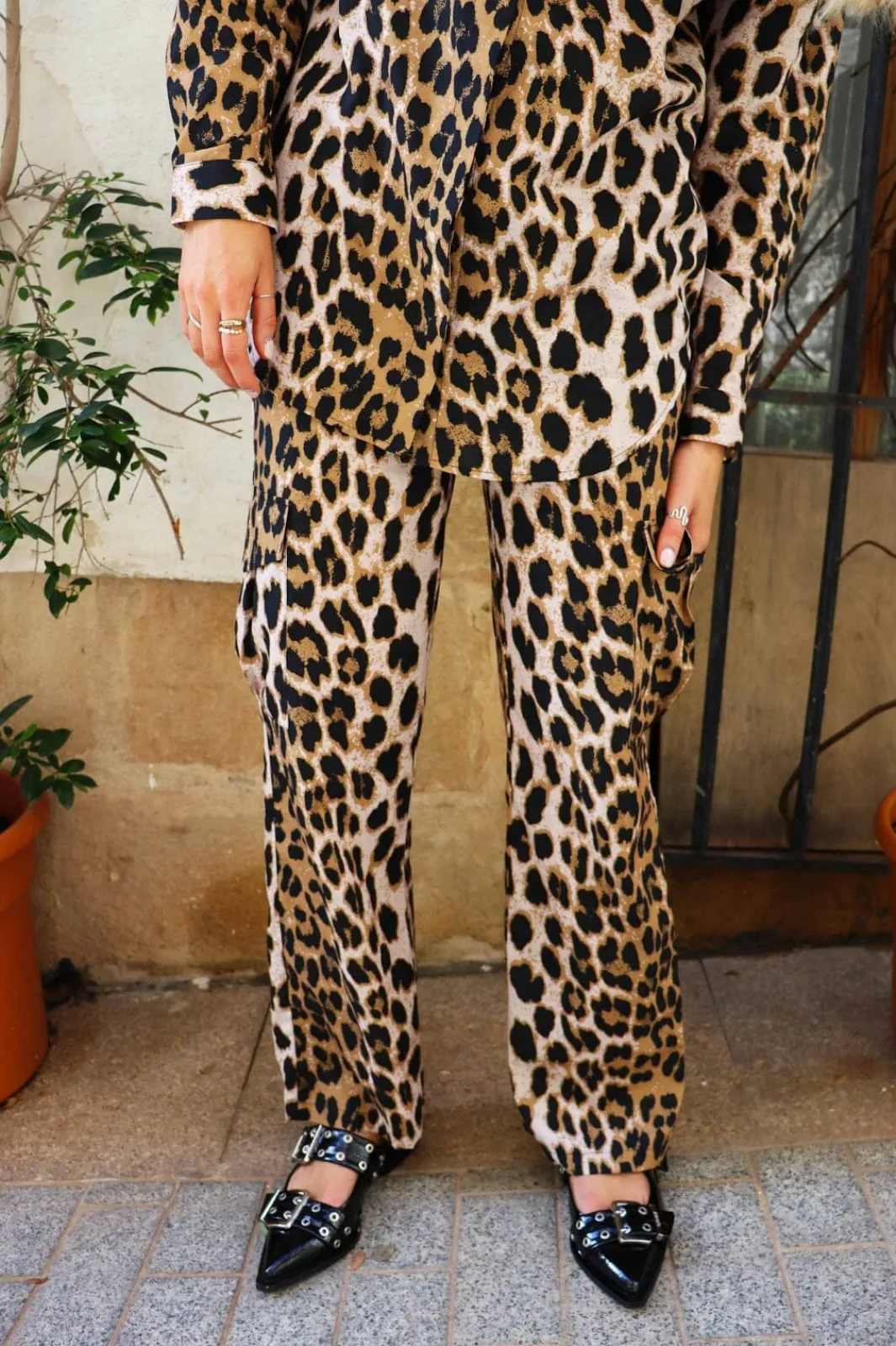 Clearance Susan-Wide-Cargo-Pants 22171 Bukser, Jeans & Leggings