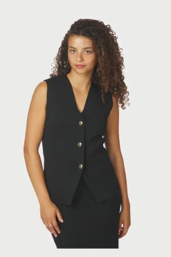 Neo Noir Veste<Sway Smooth Knit Waistcoat 164704