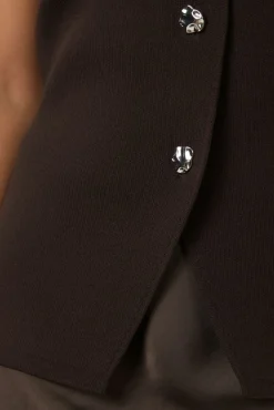 Sway Smooth Knit Waistcoat 164704 Veste|Ammevenligt Tøj