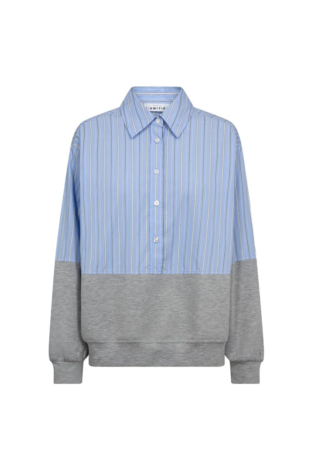 Outlet Sweat Mix Blue Stripe Shirt HL10460 Bluser & Skjorter