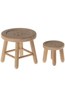 Hot Table And Stool Set, Mouse Børn Bad, Leg & Interiør